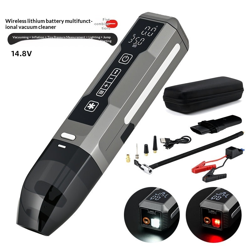 Wireless Inflator With Power Bank Multifunctional 4-in-1 High-power Car And Home Vacuum Cleaner