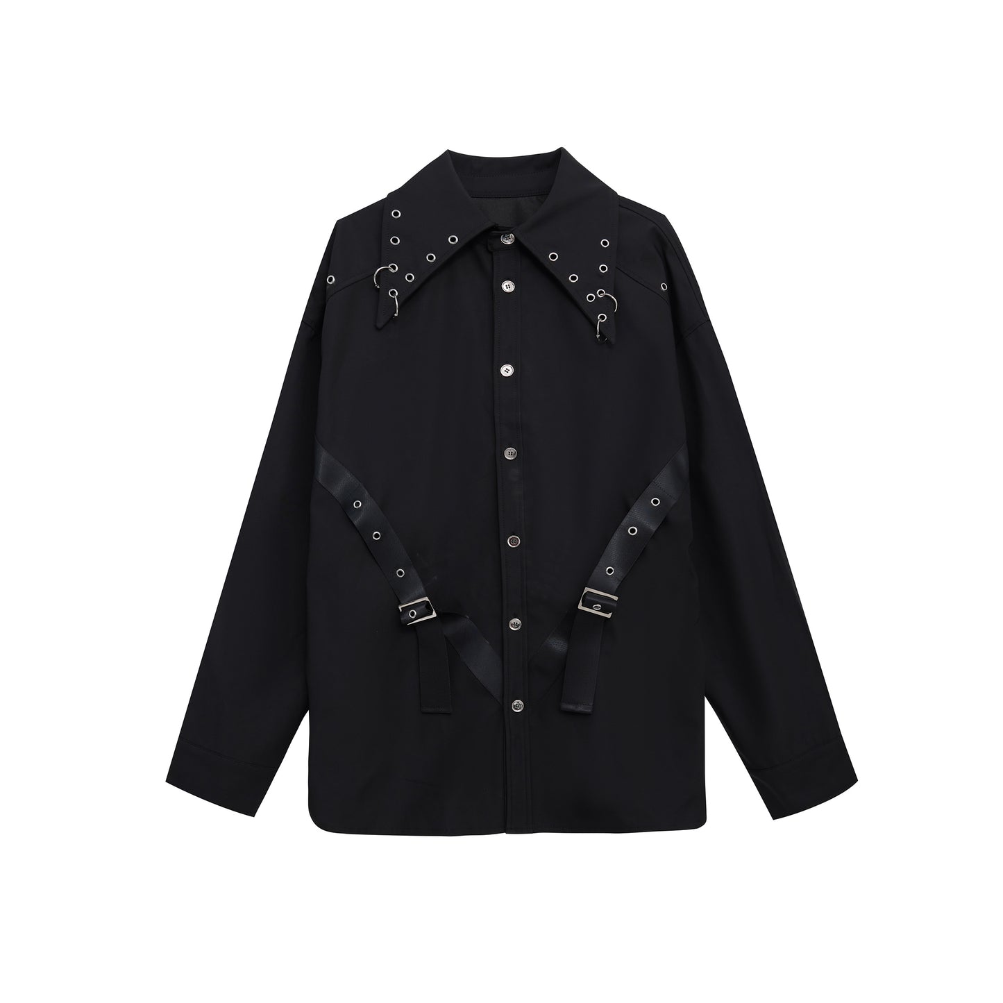 Deconstructing Shoulder Pad White Shirt Jacket Avant-Garde Structure