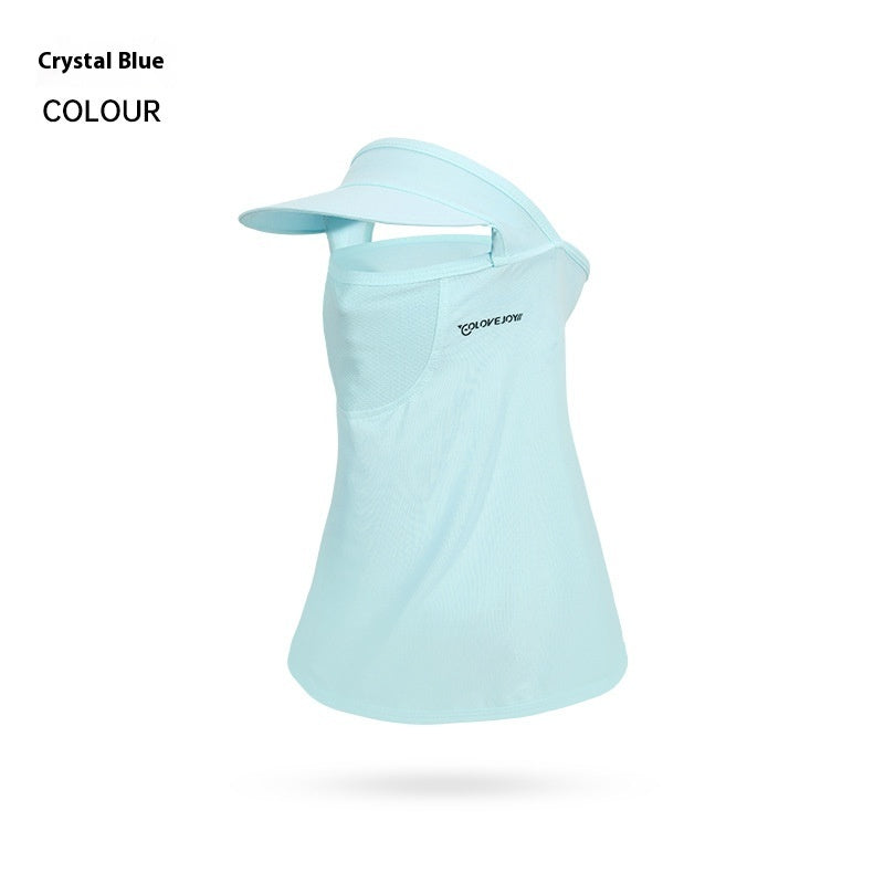 Summer Sunscreen Mask Ice Silk Outdoor Sunshade Face And Neck Protection
