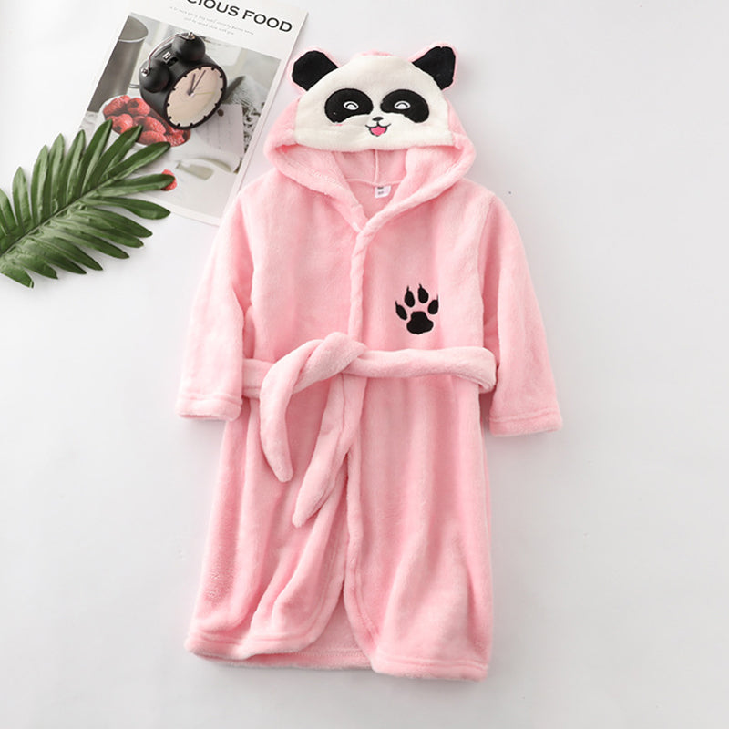 The Enchanted Hood: Girls’ Flannel Lace-Up Bathrobe
