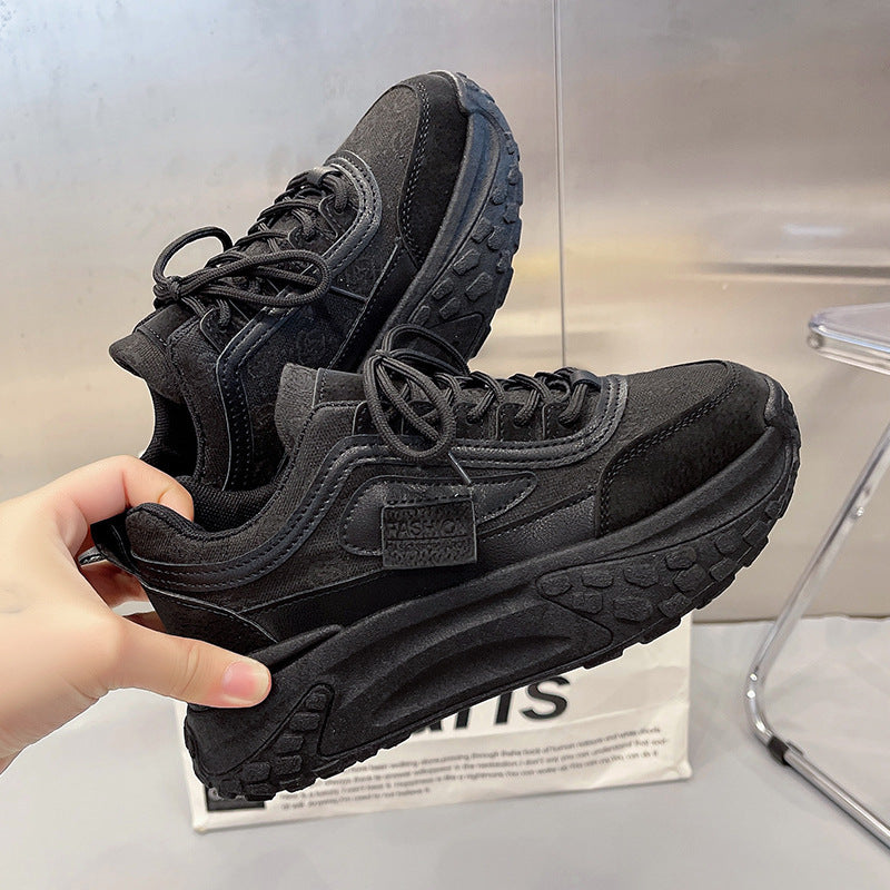 Spring New Breathable All-matching Platform Running Shoes Women