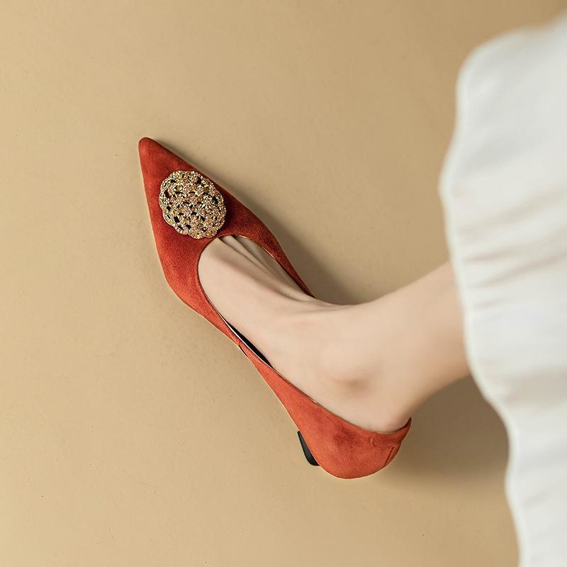 Elegant French Style Womens Stiletto Pointed Toe High Heel Shoes For Formal Events And Parties