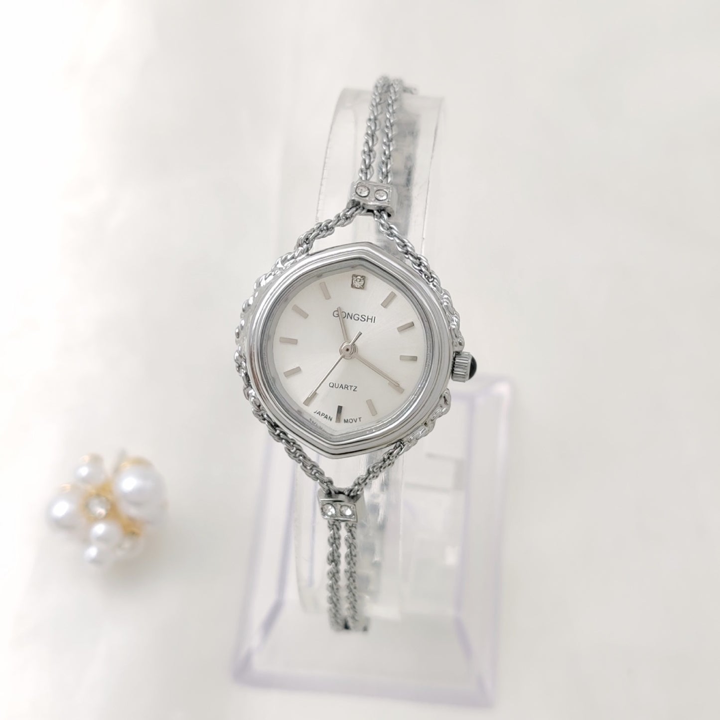 Womens Midancient Oval Colorful Treasure Rainbow Light Luxury Watch