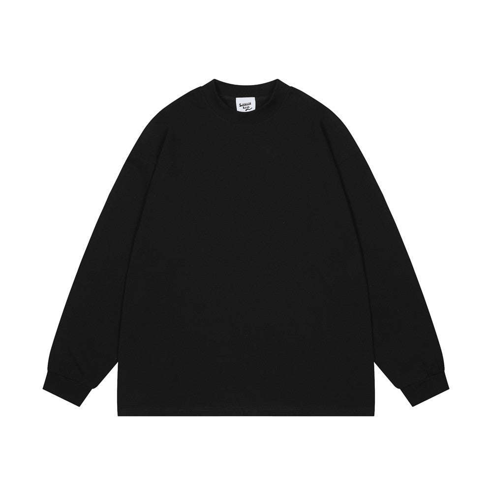 Solid Color Fashion Long Sleeve T-shirt Men