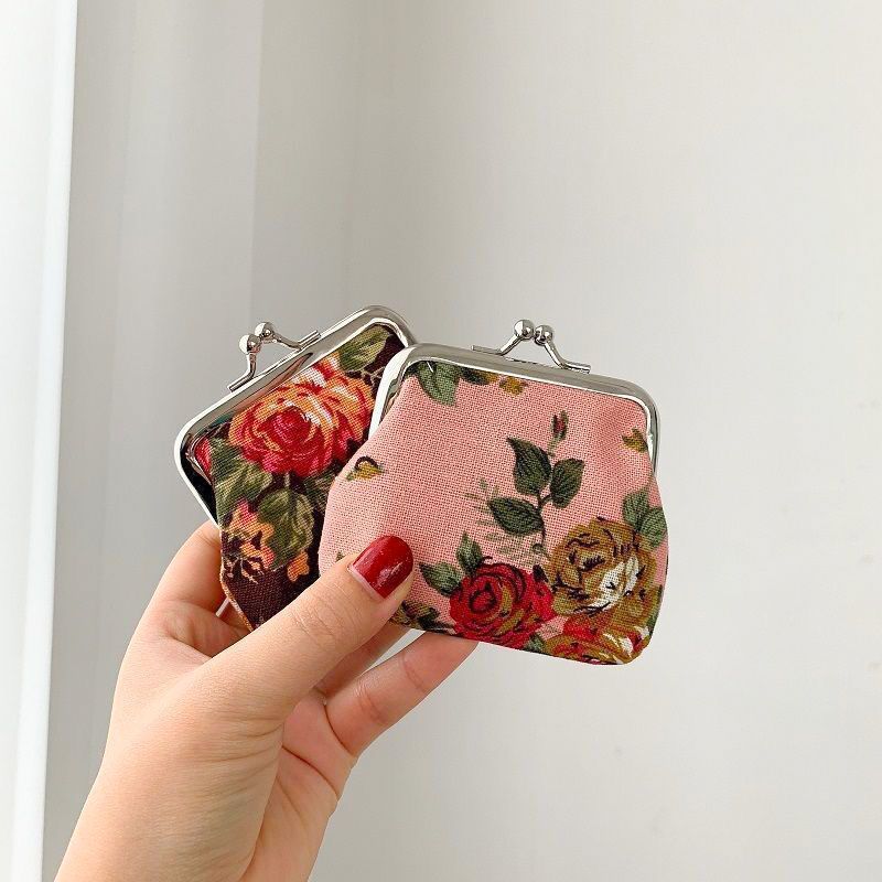 Retro Mini Canvas Coin Purse