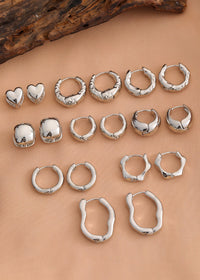 99 pairs of silver earring set