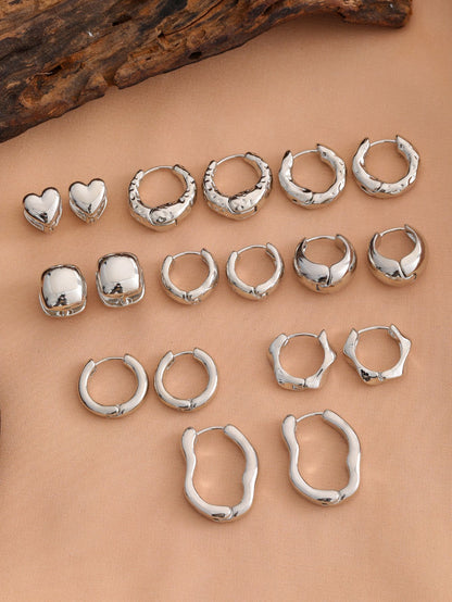 Smooth Geometric Hollow Earrings For Women