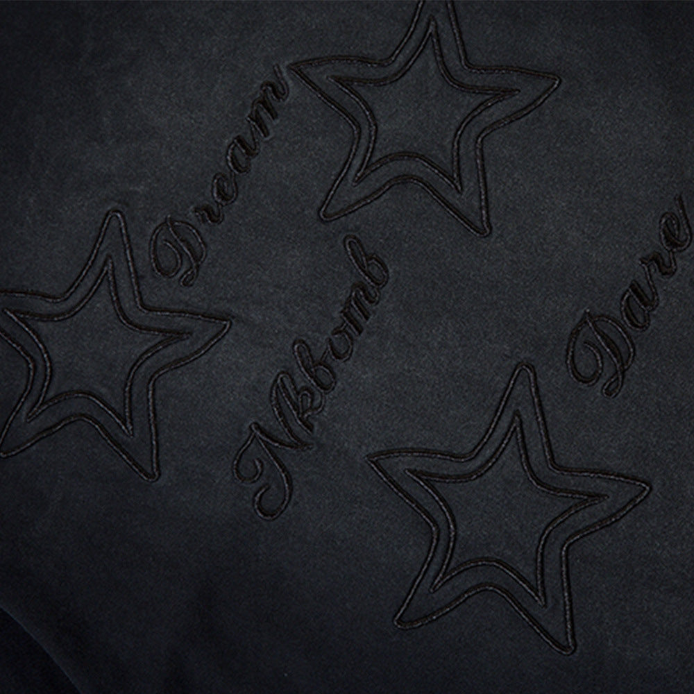 Fashion Embroidered Short-sleeved T-shirt For Men