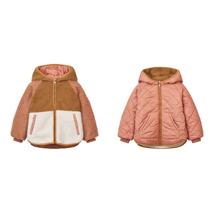 The Dual Voyager: Double-Sided Wear Hooded Cotton Jacket