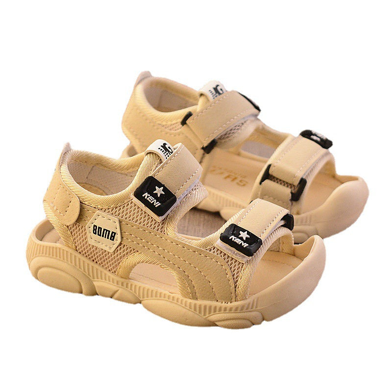 Anti-Kick Shield: Boys’ Soft-Sole Protective Beach Shoes
