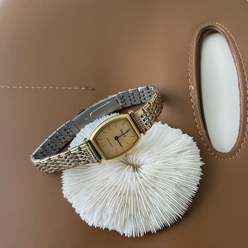 Retro Wine Barrel Steel Watch Women