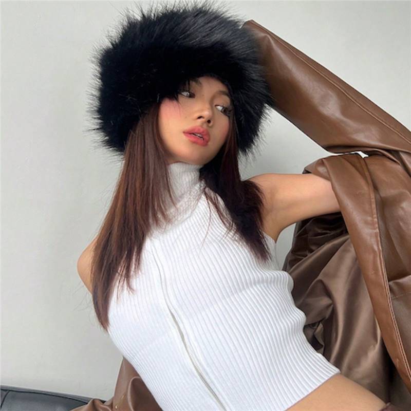 Antique White Without Top Ethnic Style Hat