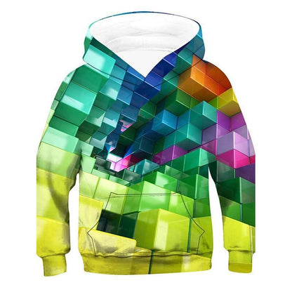 Surrealist 3D Digital Graphic Statement Hoodie