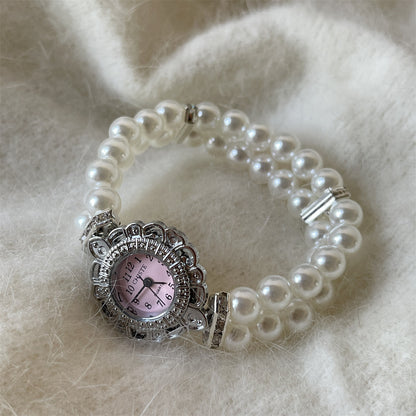 Fashion Women's Pearl Bracelet Watch