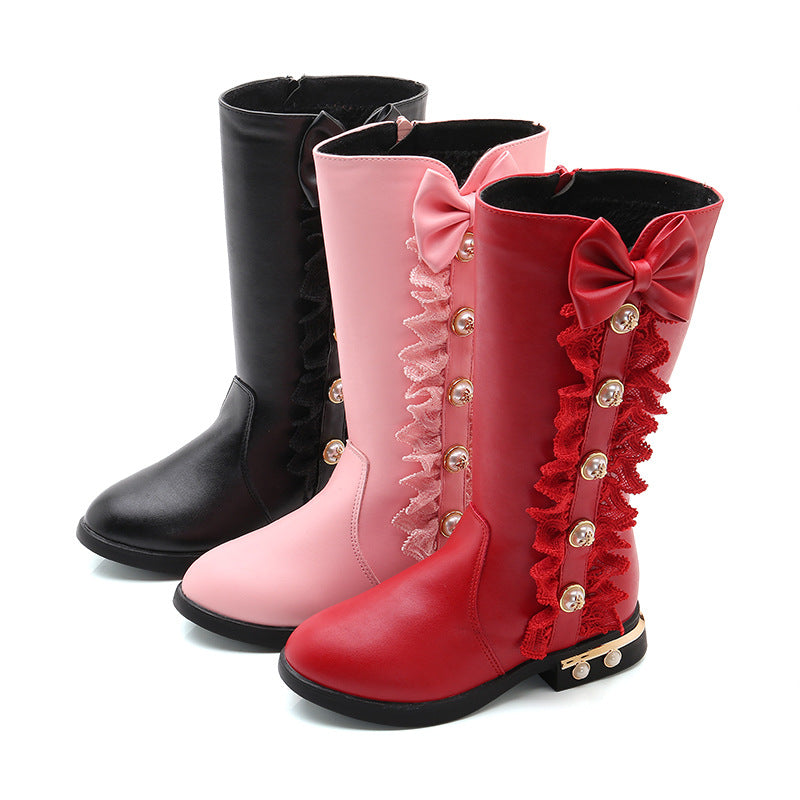 Fleece-Lined Grace: Girls’ New Winter Fleece Boots