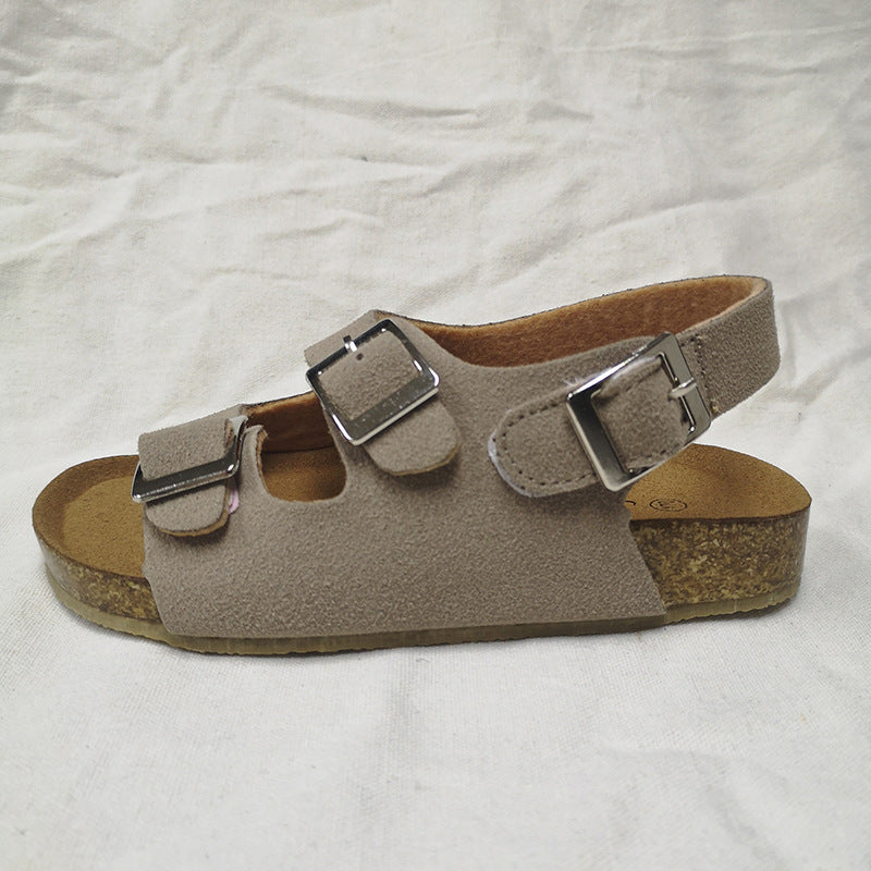 Continental Cork: Cross-Border Velcro Non-Slip Cork Sandals