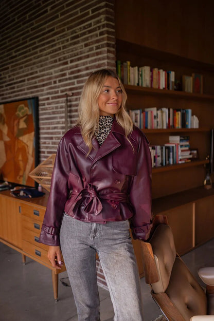 Street Retro High-grade Leather Jacket Short Coat