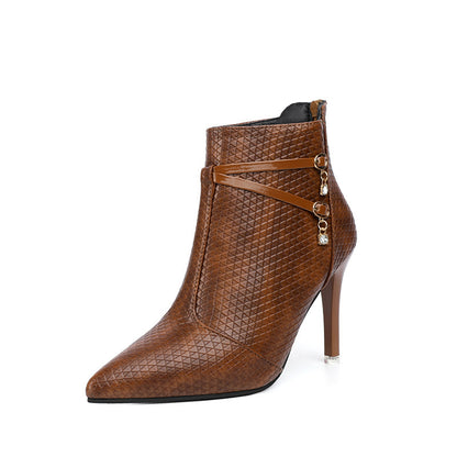 High Heel Stylish Boots Autumn And Winter New Fashion Korean Style