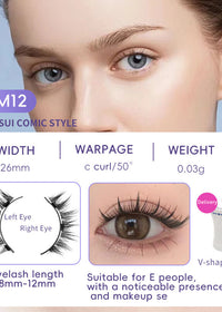 EM123 Eyelash White Clip