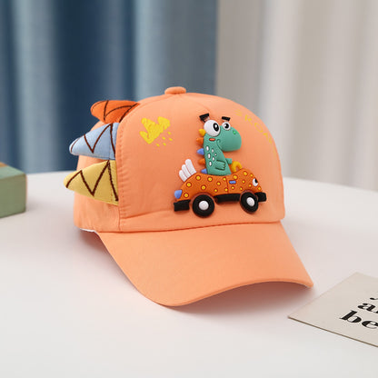Prehistoric Edit: Dinosaur & Car Embroidered Peaked Cap