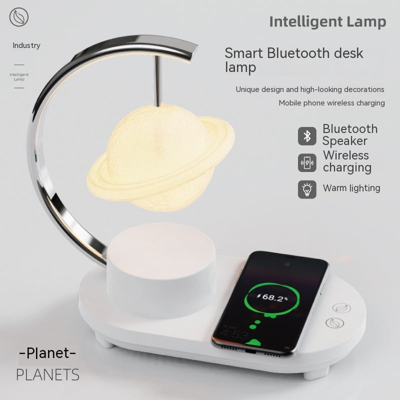 Smart Wireless Charging 10W Bluetooth Speaker Multi-function Small Night Lamp