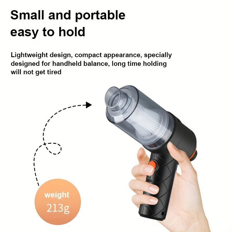AutoRobot Vac: Intelligent Handheld Cordless Car Cleaning Robot