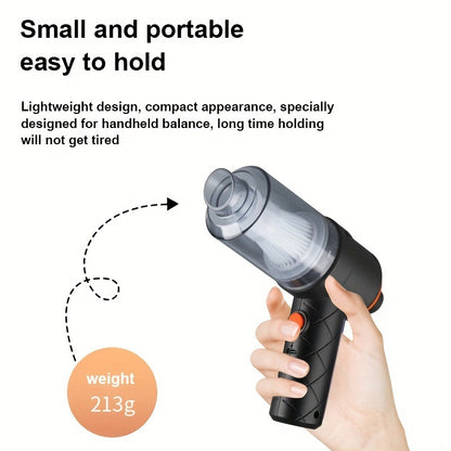 AutoRobot Vac: Intelligent Handheld Cordless Car Cleaning Robot