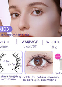 EM033 Eyelash White Clip