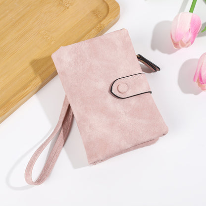 Short Korean Version PU Soft Leather Off Multi-slot Wallet And Coin Purse