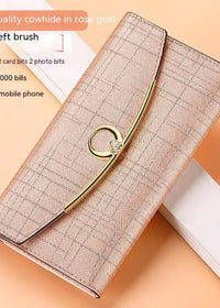 Rose Gold Cross Grain Cowhide