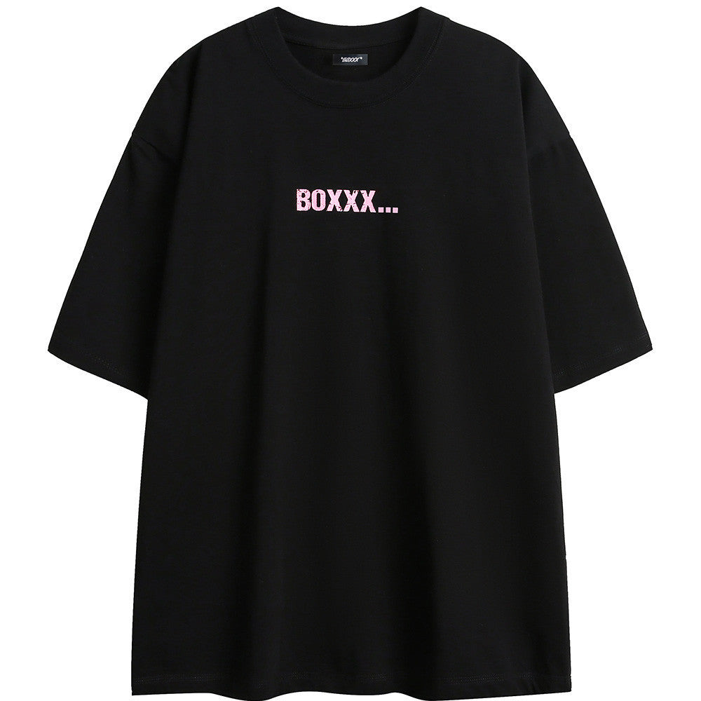 Printed Casual Short-sleeved Cotton T-shirt For Men