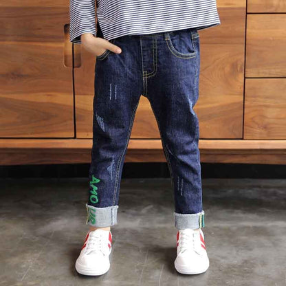 Boys Denim Trousers Childrens Clothing Rugged Reliability