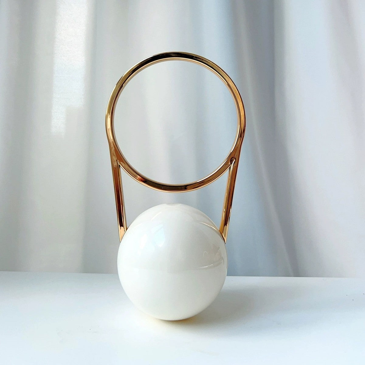 Ball Electroplating Handle PVC Dinner Bag