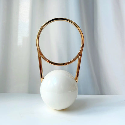 Ball Electroplating Handle PVC Dinner Bag