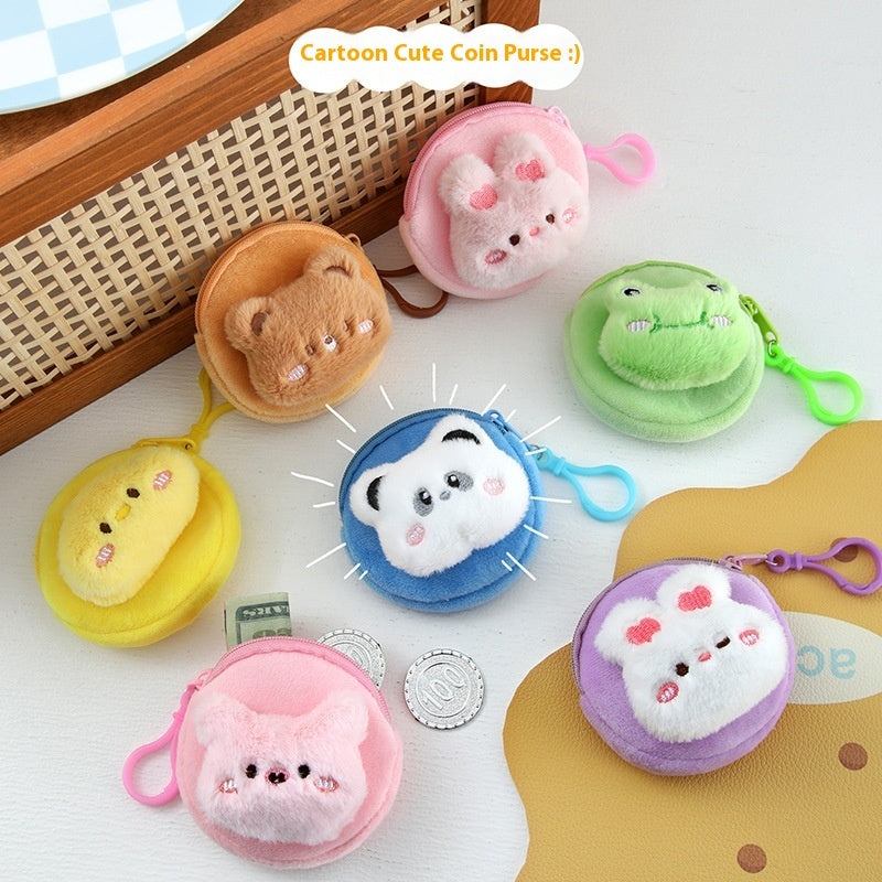 Cute Cartoon Plush Wallet Can Be Stored