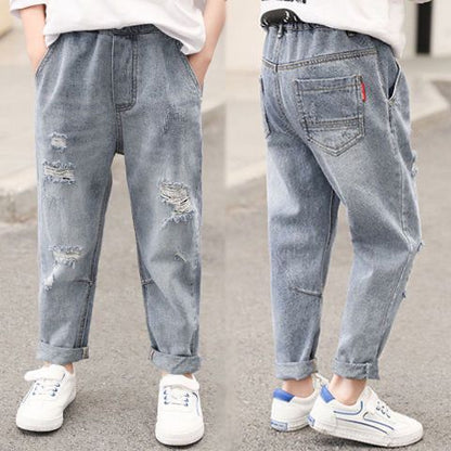 Boys Denim Trousers Childrens Clothing Rugged Reliability