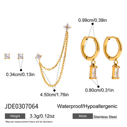 Earrings Light Luxury High-grade Sense Ear Rings Does Not Fade