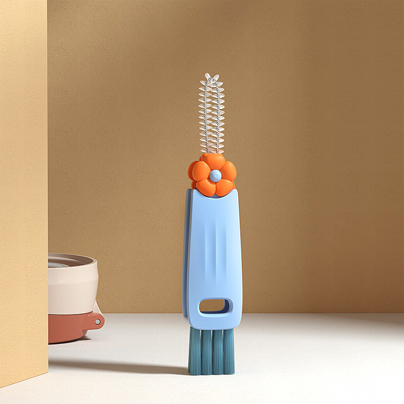 3-in-1 Master: Multifunctional Straw & Lid Cleaning Brush Set