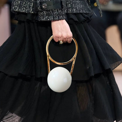 Ball Electroplating Handle PVC Dinner Bag