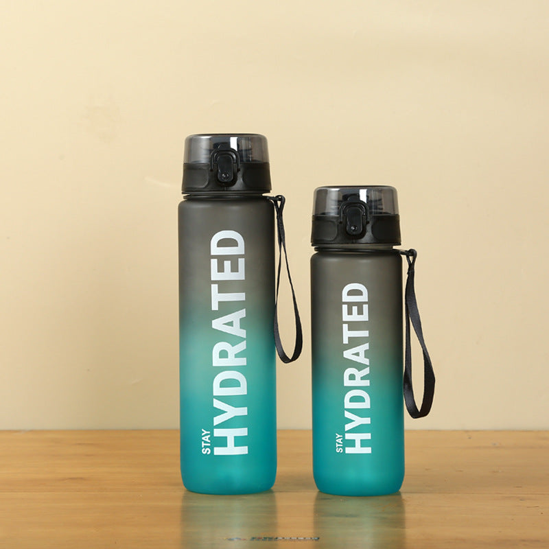 Gradient Single-layer Sports Water Bottle