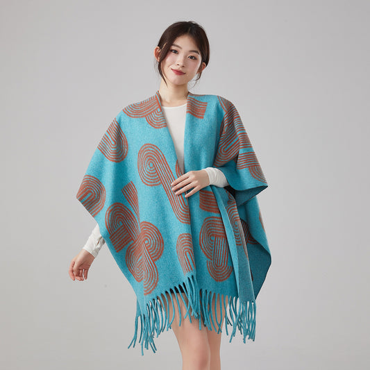 Autumn And Winter Ethnic Style Warm Shawl