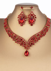 X001 Gold Red Necklace