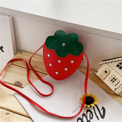 Strawberry Muse: Cute Cross-Body Strawberry Coin Purse
