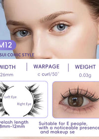 EM123 Eyelashes No Clip