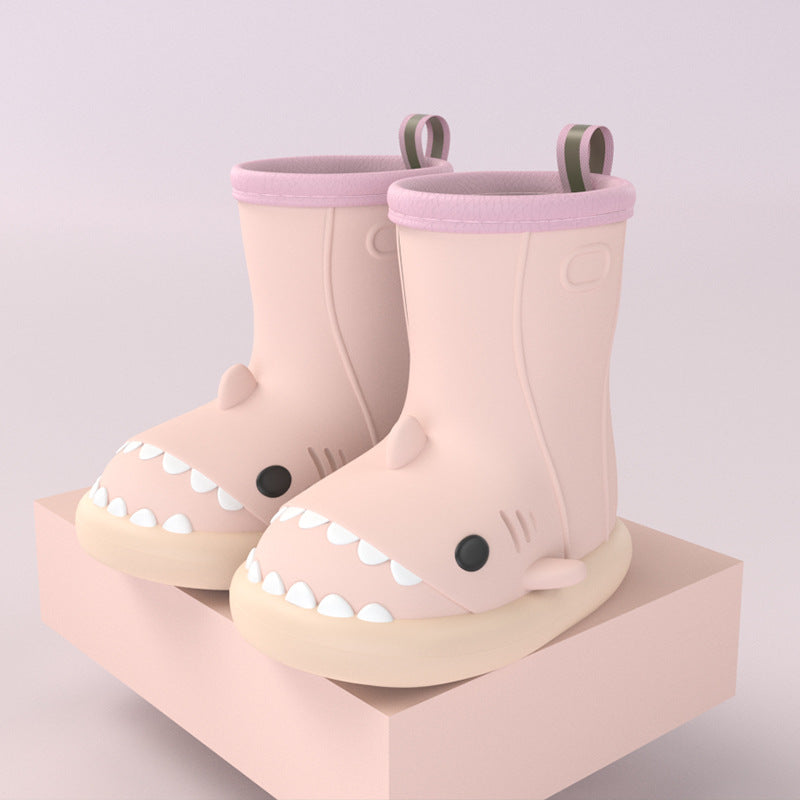 Shark Attack: Children’s Cartoon Waterproof Rain Boots