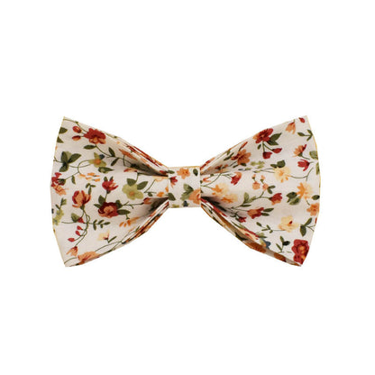 Small White Flower Pet Dog Collar Suit