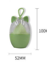 Fresh green faceted teardrop