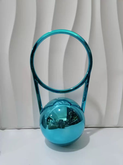 Ball Electroplating Handle PVC Dinner Bag