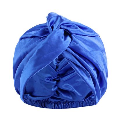 Artificial Silk Double-layer Cross Twist Nightcap