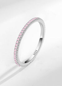 White Gold Color Pink Diamond